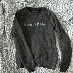 Love > Hate crewneck sweatshirt from The Shop Forward